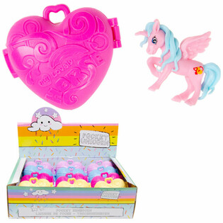 LICORNE DE POCHE - LICORNE DANS BOÎTE CŒUR (12 pcs)