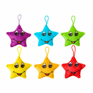 &Eacute;TOILES EN PELUCHE JOYEUSES - 12 cm (24 pcs)