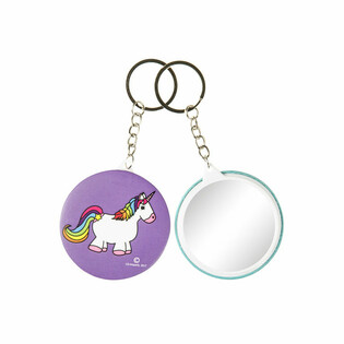 PORTE-CLÉS LICORNE / UNICORN + MIROIR (48 pcs)