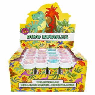 Bulles de Savon Dinosaure 50ml en Pr&eacute;sentoir (36 pcs)