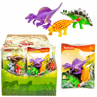 3 Dinosaures en Sachet (60 pcs)