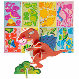 Puzzles 3D Dinosaures (48 pièces)