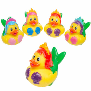 MIX CANARDS DE BAIN SIRÈNE - 5x5 cm (4 pcs)