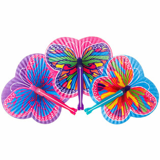 ÉVENTAIL PAPILLON (12 pcs)
