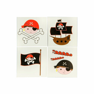 TATOUAGES ÉPHÉMÈRES PIRATES (288 pces)