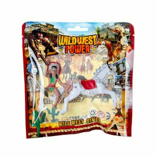 Mix Figurines Cowboy & Indien sur Cheval (12 pcs)
