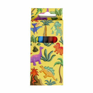 Set de 6 crayons de couleur - Dinosaure (24 pcs.)