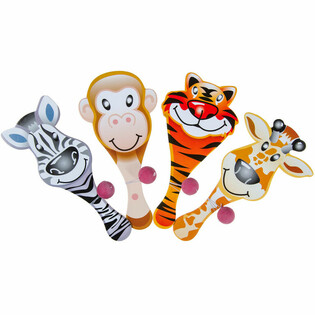 JEU DE RAQUETTE BALLE ANIMAUX RIGOLOTS (24 pcs)