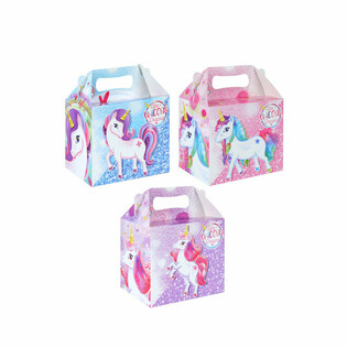 BOÎTE MENU – LICORNE / UNICORN – 14 x 9,5 x 18 cm (12 pcs)