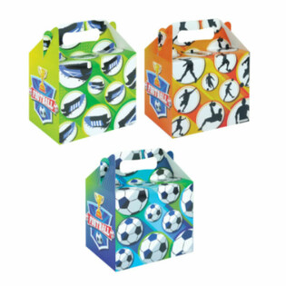 Bo&icirc;te Menu ENFANT &ndash; FOOTBALL &ndash; 14 x 9,5 x 18 cm (24 pcs)
