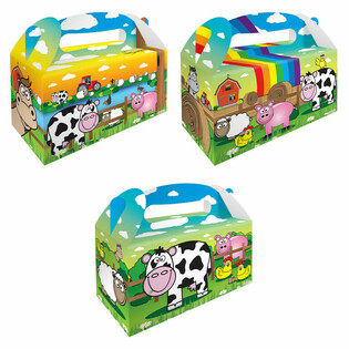 Bo&icirc;te Menu Enfant &ndash; Ferme &ndash; 22.5 x 9.5 x 18 cm (12 pcs)