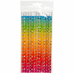 Crayon Smiley avec Gomme (12 pcs)