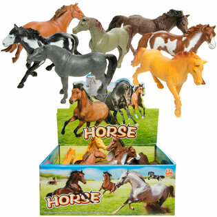 Assortiment de Chevaux en Pr&eacute;sentoir (12 pcs)