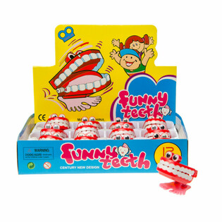 DENTIERS SAUTEURS M&Eacute;CANIQUES EN PR&Eacute;SENTOIR (12 pcs)