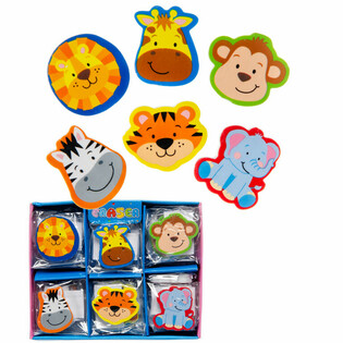 Mix de Gommes Animaux Sauvages en Pr&eacute;sentoir (36 pcs)