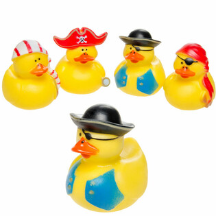 MIX CANARDS DE BAIN PIRATE - 5x5 cm (4 pcs.)