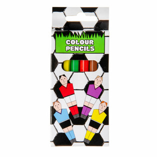 Set de 6 crayons de couleur - Footballeur (48 pcs)