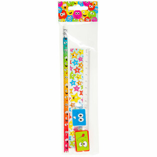 Set de dessin Smiley 4 pi&egrave;ces (24 pcs.)