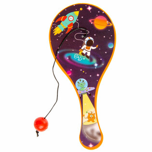 JEU DE RAQUETTE - PALETTE AVEC BALLE - MOD&Egrave;LE ESPACE (48 pcs)