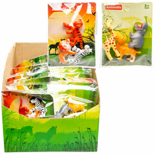 3 animaux sauvages en sachet (60 pcs)