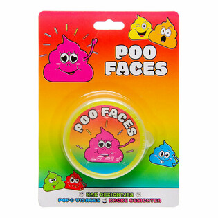 Slime Pâte à Prout Émoticône Caca sur Carte (12 pcs)