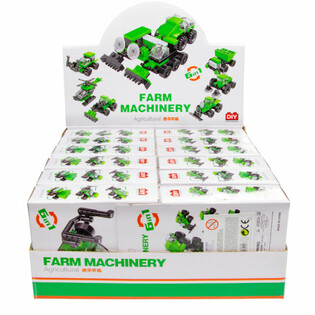 BRIQUES DE CONSTRUCTION BRICKS - VÉHICULES AGRICOLES (12 pièces)