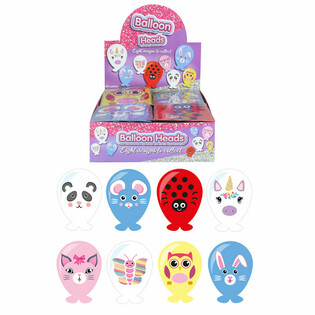 T&Ecirc;TES DE BALLONS &ndash; MOD&Egrave;LE : ANIMAUX FILLES (240 pces)