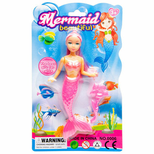 Poupée Sirène MERMAID sur Carte (12 pièces)