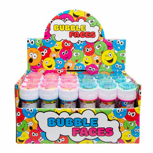 BULLES DE SAVON SMILEY, 25ML EN PR&Eacute;SENTOIR (24 pcs)