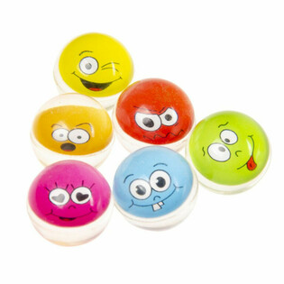 Balles Rebondissantes Smiley &Oslash; 3.2 cm (50 pi&egrave;ces)