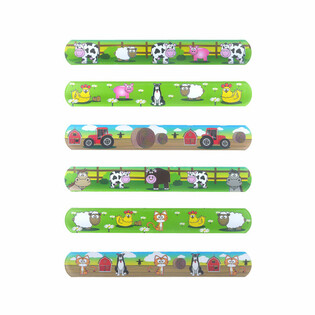 Bracelet slap &ndash; Animaux de la ferme (120 pcs)