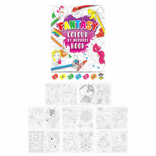 Carnet de Coloriage par Num&eacute;ros pour Filles (48 pcs)