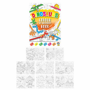 Cahier de Coloriage par Num&eacute;ros - Dinosaures (48 pi&egrave;ces)
