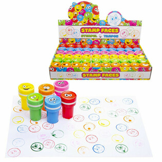 TAMPONS SMILEY / VISAGES JOYEUX EN PR&Eacute;SENTOIR (60 pcs)