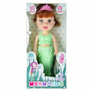Poup&eacute;e Sir&egrave;ne Adorable en Bo&icirc;te-Vitrine, 18 cm (Lot de 12)