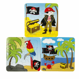 Mix de Puzzles Pirates - 14 x 14 cm (50 Pi&egrave;ces)