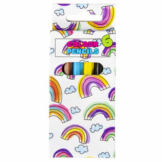 Set de 6 Crayons de Couleur - Arc-en-ciel (24 pcs)