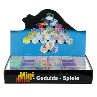Pr&eacute;sentoir de Mini-Jeux de Patience (24 pcs)