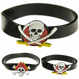 BRACELETS EN SILICONE PIRATE MIX (48 pcs)