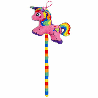 Licorne en Peluche sur Bâton - Couleurs Mixtes (12 pcs)