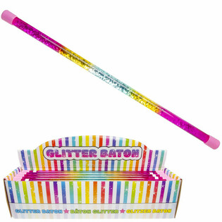 B&acirc;ton &agrave; Paillettes Arc-en-ciel en Pr&eacute;sentoir (36 pcs.)
