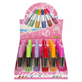 Stylos Bille Rouge &agrave; L&egrave;vres en Pr&eacute;sentoir (36 pi&egrave;ces)