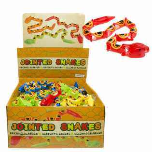 SERPENTS FLEXIBLES ONDULANTS 35 CM EN PRÉSENTOIR (48 pcs)