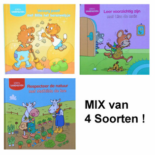 Mix de Livres &Eacute;ducatifs pour Enfants - Apprendre &agrave; Vivre Ensemble (12 pcs)