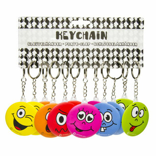 Porte-clés Smiley avec Miroir (48 pièces)