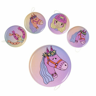 Yoyos en M&eacute;tal Motif Cheval (24 Pi&egrave;ces)