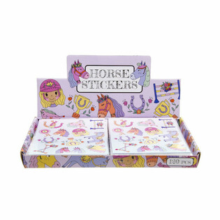 Pr&eacute;sentoir Stickers Fun Chevaux (120 pcs.)