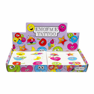 TATOUAGES FUN – MODÈLE : SMILEYS (96 pcs)