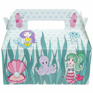 Boîte Menu Enfant Sirène - 22,5 x 12 x 9,5 cm (24 pièces)