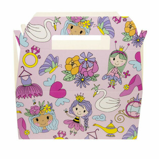 Boîte Repas Princesse - Boîtes Menu Enfant - 22,5 x 12 x 9,5 cm (24 pcs)